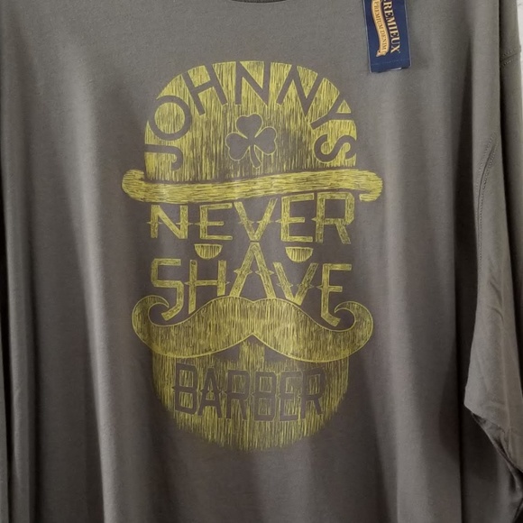 Cremieux Johnnys Never Shave Barber Lg. Sleeve Tee - Picture 2 of 4